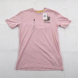 NWT UA Steph Curry Left Chest Logo Men's Sz S T-shirt Tee Pink